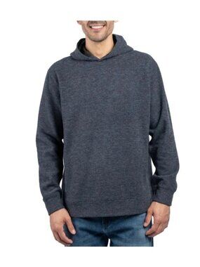 Jachs New York Wool Blend Men's L Charcoal Pullover Hoodie Sweatshirt  d1711
